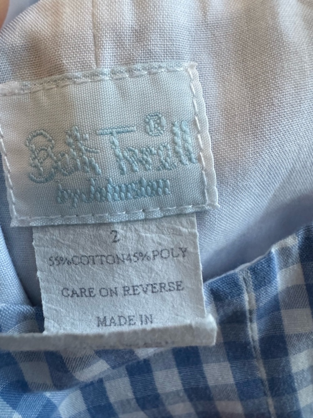 Kids Blue Gingham Sailboat & Flag Romper - Picture 3 of 4